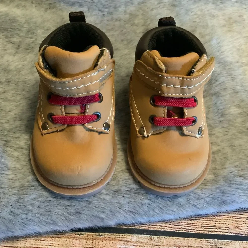 Brahma Tan Baby Work Boots Size 2